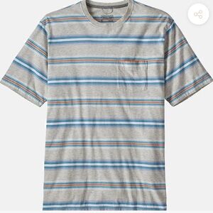 Patagonia Stripe Pocket T-Shirt - Tarkine/Tailored